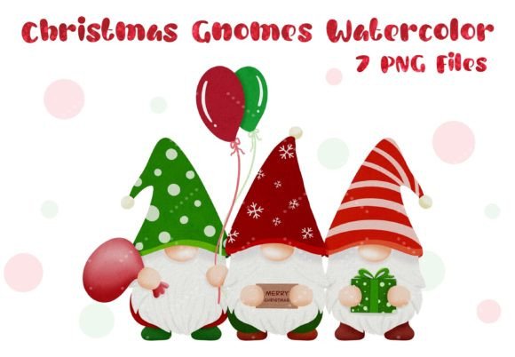 Christmas Gnomes Watercolor Clipart & Illustrations Review