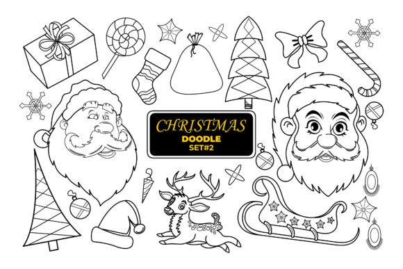 Christmas Hand Drawn Doodle, Set-2: A Designer's Review of Illustrations