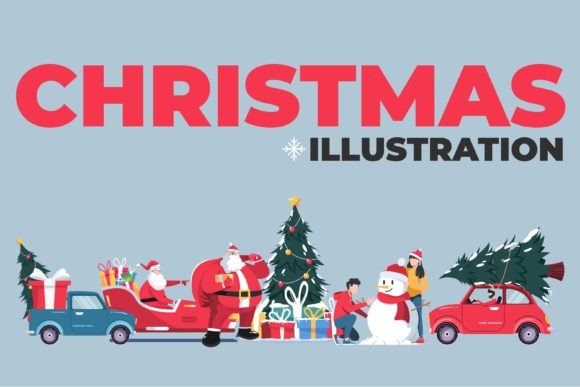 Christmas Illustration Vol 1: Festive Illustrations for Brands