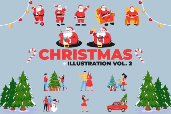 Christmas Illustration Vol 2: Festive Illustrations for Brands