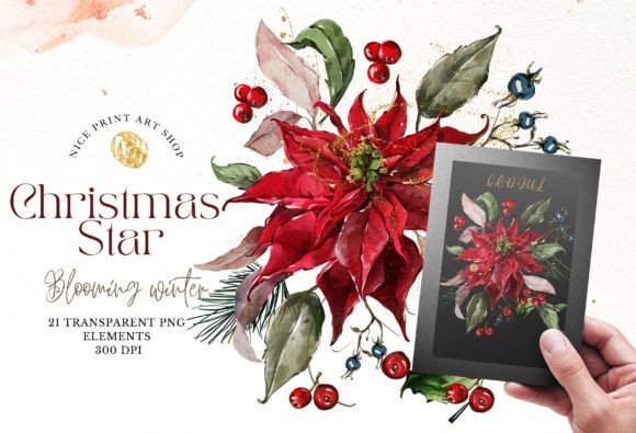 Christmas Plant DIY: Fresh Illustrations for Festive Blogs