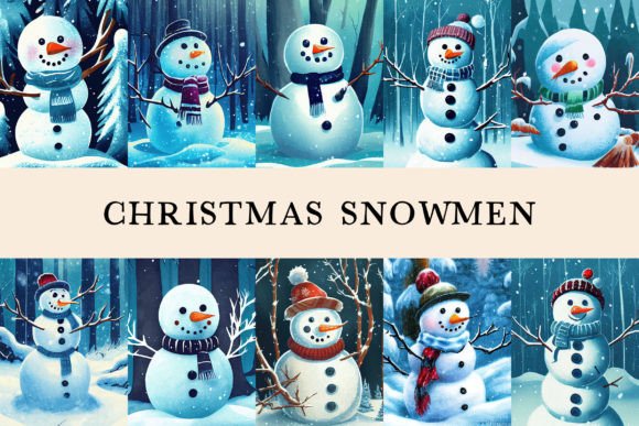 Christmas Snowman Illustrations Set Review