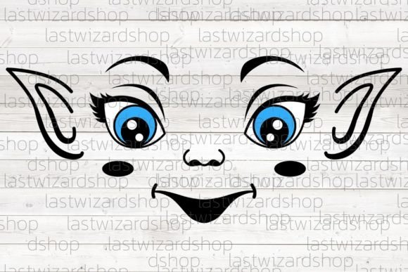 Elf Face Girl Svg: Festive Illustrations for Brands