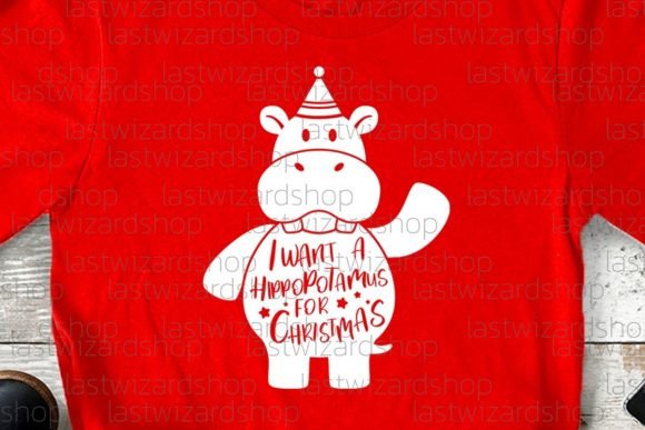 Hippo Christmas SVG: Festive Illustrations