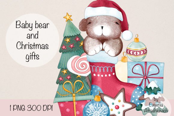 Little Bear Christmas Gifts Sublimation: Illustrations Review