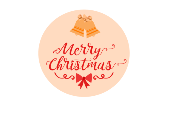 Merry Christmas Card Logo: Festive Illustrations