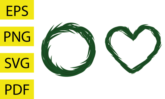 Retro Wreath Heart: Christmas Illustrations Review