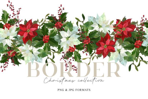 Review: Christmas Floral Seamless Border for Holiday Projects