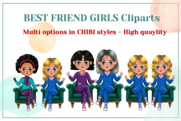 Reviewing Christmas Friends Xmas Girls Clipart for Stitching