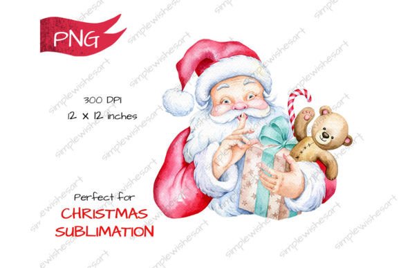 Santa Claus with Christmas Presents Illustrations Review