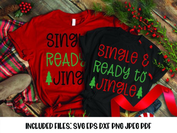 Single Ready to Jingle Christmas SVG: Festive Illustrations