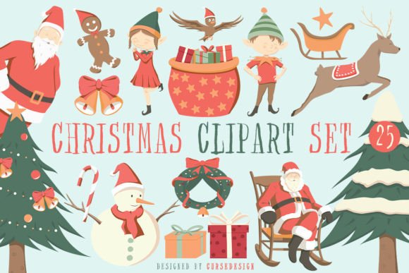 Winter Clipart Set: Fresh Illustrations for Blogs