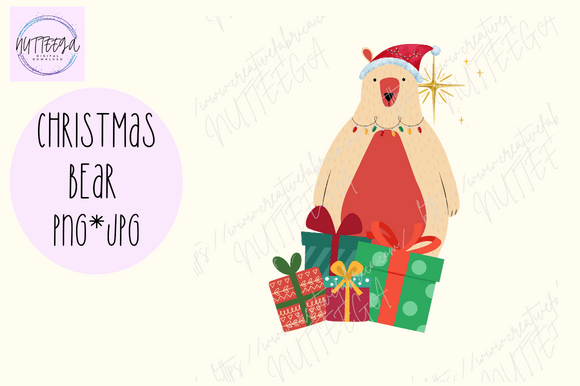 Yellow Bear Illustrations for Festive Branding